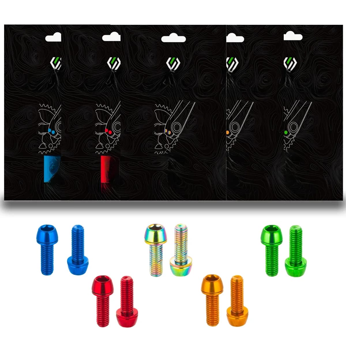 CHOOEE M6x18mm vélo acier manivelle bras boulon vis vélo pédalier fixation boulons 2 pièces