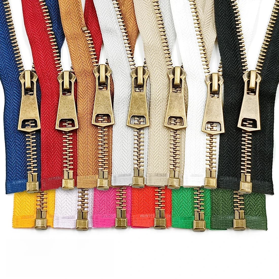 5 # Coloré de haute qualité à extrémité ouverte serrure automatique cuivre métal fermeture éclair bricolage artisanat pour vêtements poche vêtement chaussures sacs couture