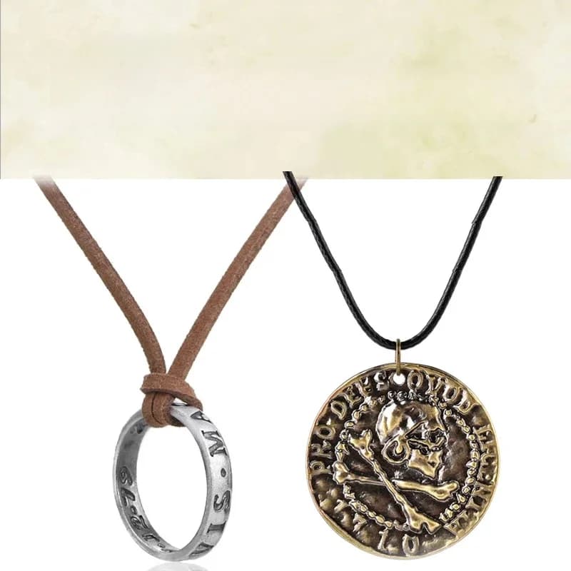Bijoux de jeu Uncharted 4 A Thief's End, colliers Nathan Drake, chaîne en cordon en cuir, Long collier pour hommes, accessoires gothiques