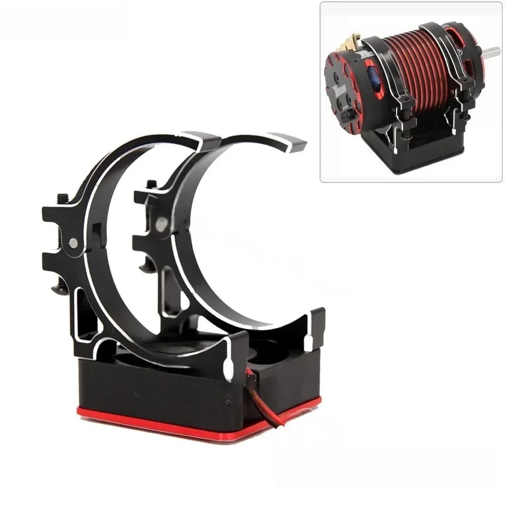 Ventilateur de refroidissement de moteur RC 30/40mm avec support en aluminium et dissipateur thermique pour voiture modèle 1/10 1/8, pièces ESC brushless 4068 4082 4092 4074 4274 4268