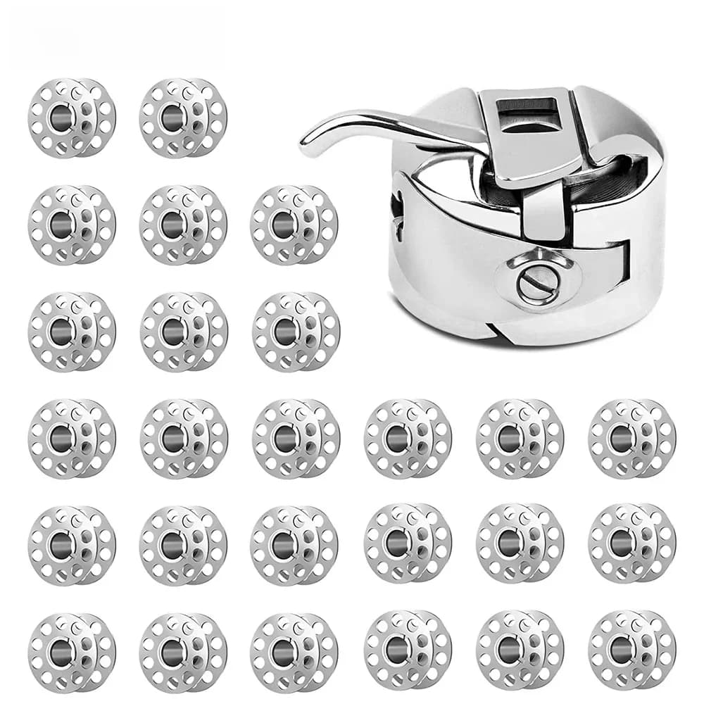 Étui à canette pour Machine à coudre, support de canette avec 5 bobines métalliques pour Machine à coudre domestique, bricolage, accessoires de couture, 1 pièce