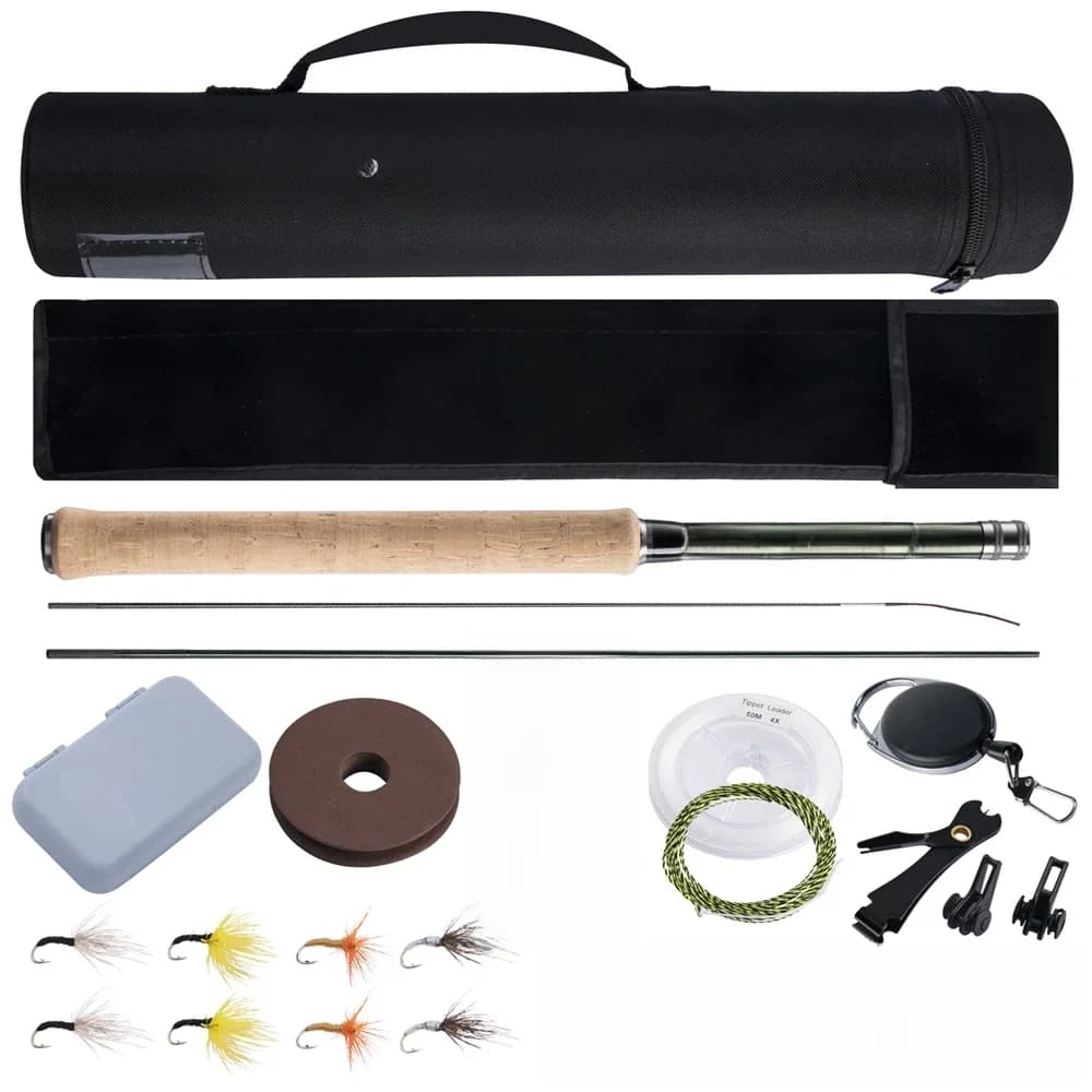 Goture – canne à pêche Tenkara ultralégère de 3.6m, accessoire en Fiber de carbone, avec ligne, leurre, Portable