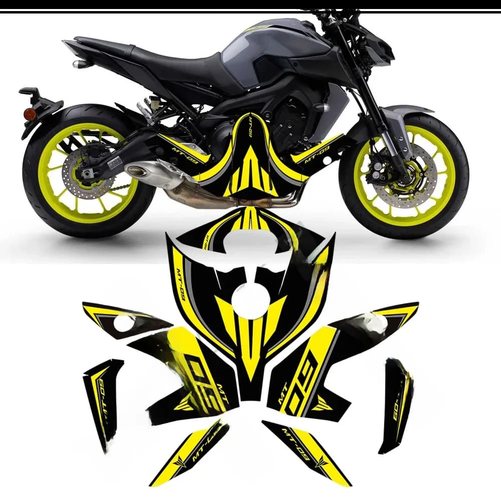 Autocollants de protection de coussin précieux pour Yamaha, carénage de moto, décalcomanie de genou, garde-boue, pare-brise, trucs FZ 09, 2016, 2017, 2018, 2019, 2020
