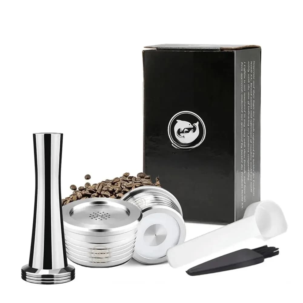Capsules réutilisables en acier inoxydable pour machine à café, dosette pour Delta Q NDIQCafe 23, accessoires pour tous les jours