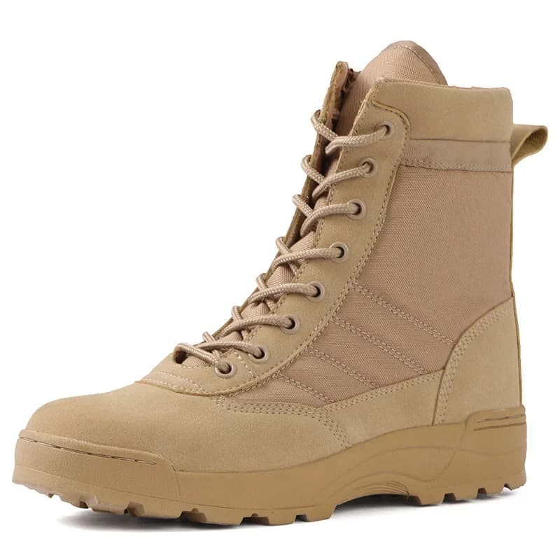 Bottes Skip pour hommes, chaussures de sécurité de travail, force spéciale, bottes du désert, randonnée en plein air, chaussures de rinçage