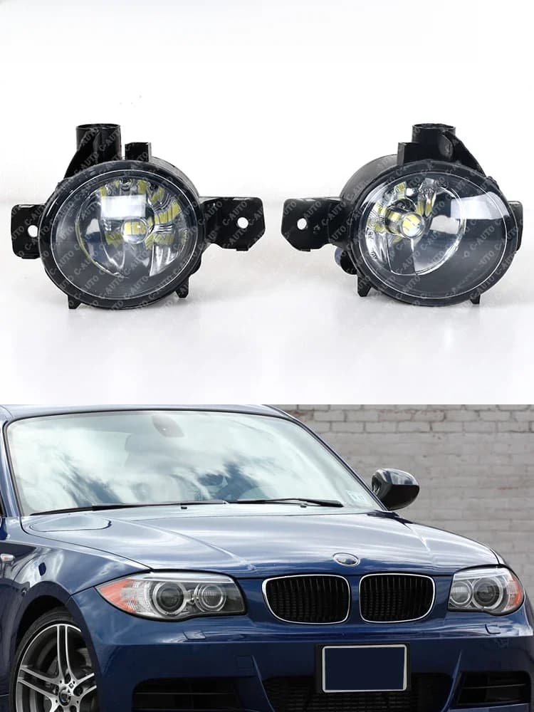 Phare antibrouillard LED avant de voiture avec ampoules, lampes d'assemblage de style de voiture, BMW Série 1, E82, E87, E88, Bery E83, X5, E70, 63176924655, 63176924656