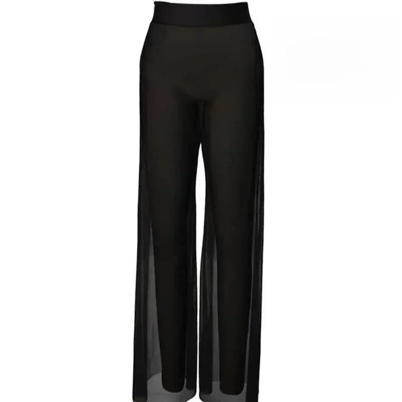 Costume 1 pièce, pantalon en maille uniquement, bas de danse, pantalon contemporain large et Long en maille, exclu les sous-vêtements