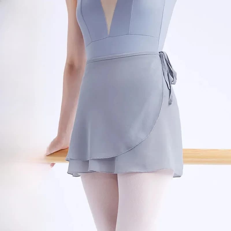 Jupe de Ballet pour femmes, jupe de danse courte, Tutu pour adultes, Costumes de gymnastique en mousseline de soie à lacets