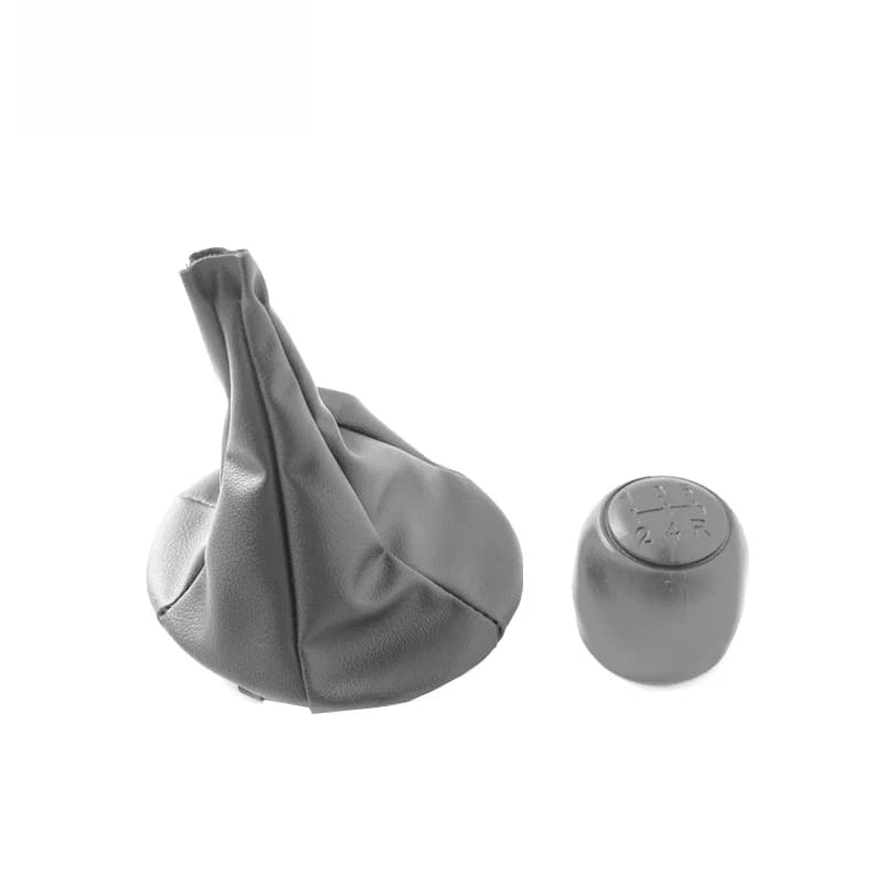 Pommeau de Levier de Vitesse en Cuir, Couvercle Anti-Poussière pour Fiat 500 500c 2007-2013 Krasno2003-2012