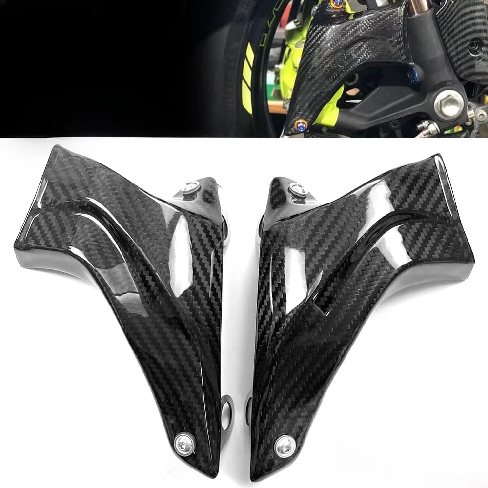 Couvercle d'étrier de frein de moto universel, conduit d'air pour YAMAHA MT07 MT09 R1 R6 R25 Tenere 700, pièces modifiées en fibre de carbone, 108mm