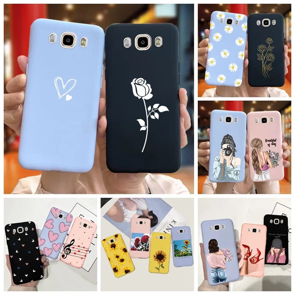 Belle coque de téléphone pour Samsung Galaxy J7 2016 étui en Silicone bonbons couverture pare-chocs pour Samsung J7 2016 J710 J710H SM-J710F étuis souples