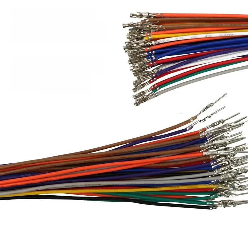 Fil de connexion DuPont à tête unique, 20CM, 26awg, 2.54MM, 1P, câble Terminal pour coque en plastique DuPont, 20 pièces/lot