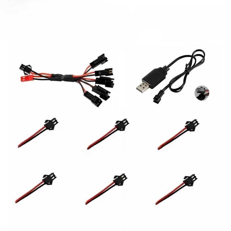 Batterie Lipo 1S 3.7V 500mAh 14500 et chargeur pour voiture télécommandée RC de cascade double face DE35 DE38
