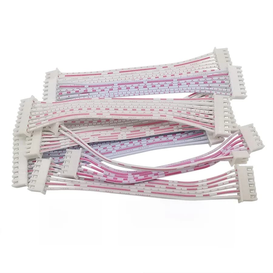 Connecteur de câble XH2.54 femelle à femelle JST XH 2.54mm 2P/3/4/5/6/7/8/9/10/11/12 broches, longueur de fil de prise femelle 10/20/30CM, 5 pièces