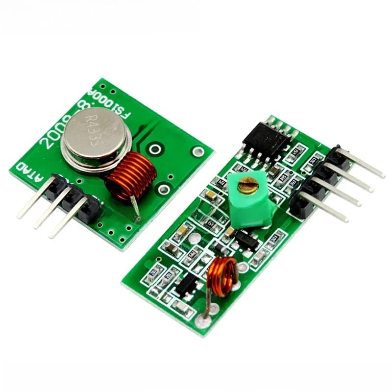 Module émetteur et récepteur sans fil RF 433Mhz, Kit de bricolage 5V DC 433MHZ/315MHZ pour Arduino Raspberry Pi /ARM/MCU WL