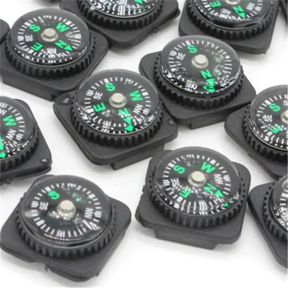 Bracelet coulissant avec boussole de 20mm, 2 pièces, pour montre-bracelet de survie paracorde