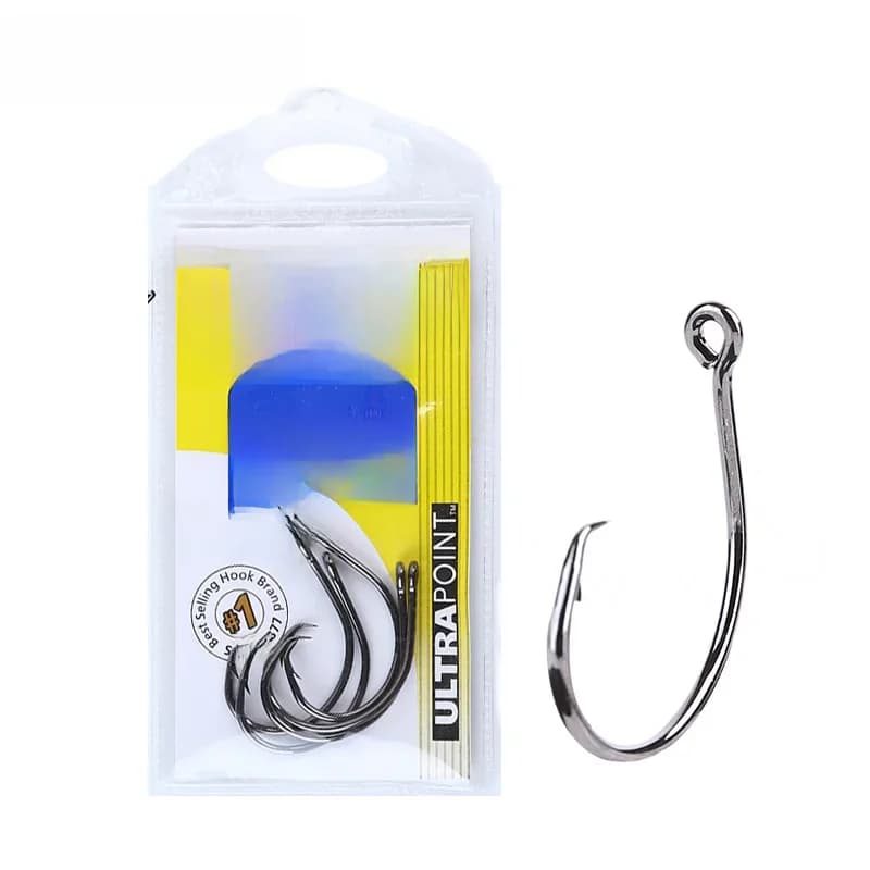 Hameçons de pêche Mustad 39951 Demon Circle en acier à haute teneur en carbone, hameçons de pêche tranchants, résistants à la rouille, pour la pêche en mer, la carpe, le poisson-chat, Anzuelos Pesca