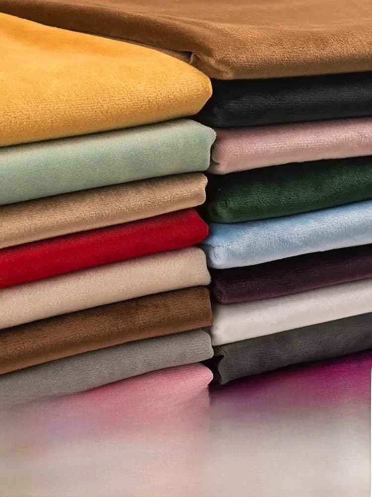 Tissu en velours épais de haute qualité, rideau de canapé, oreiller, brocart noir et blanc, tissu à paillettes bleues pour coudre une robe, 50cm x 155CM