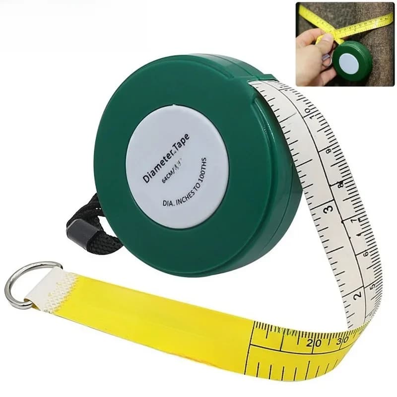 Ruban de mesure de diamètre d'arbre 2000 mm (79 pouces) en PVC souple rétractable – Outil professionnel de mesure pour jardinage