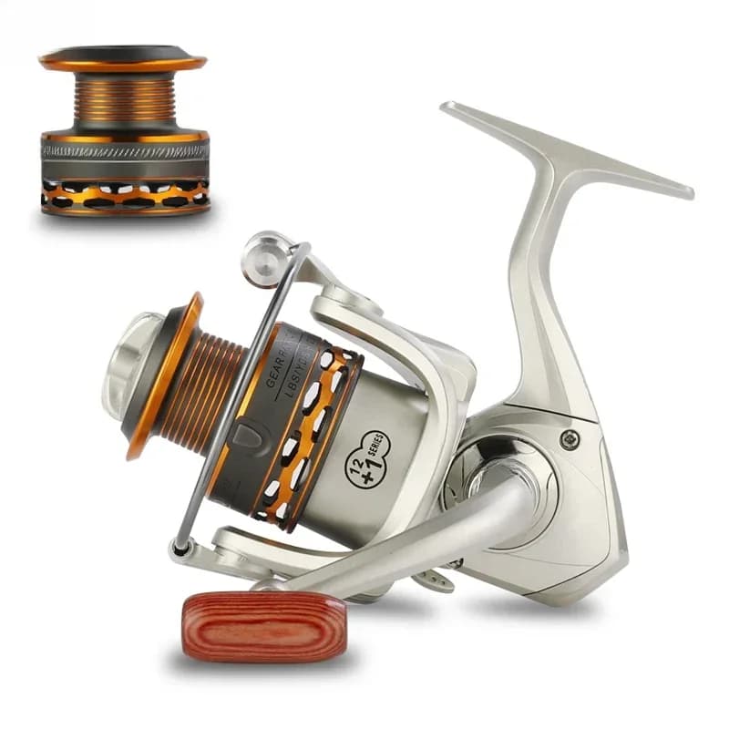 GLS nouveau rapport de vitesse série 1000-7000 5.2: 1 moulinet de filature à grande vitesse bobine de rechange professionnelle 12 + 1BB matériel de pêche