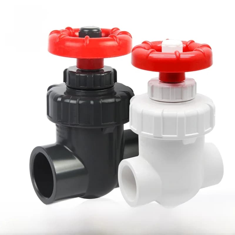 Flowcolour-Robinet-vanne en PVC UPVC de haute qualité, 20/25/32/40mm, contrôle de débit de précision, essuie-glace, d'argile de jardin, aquarium