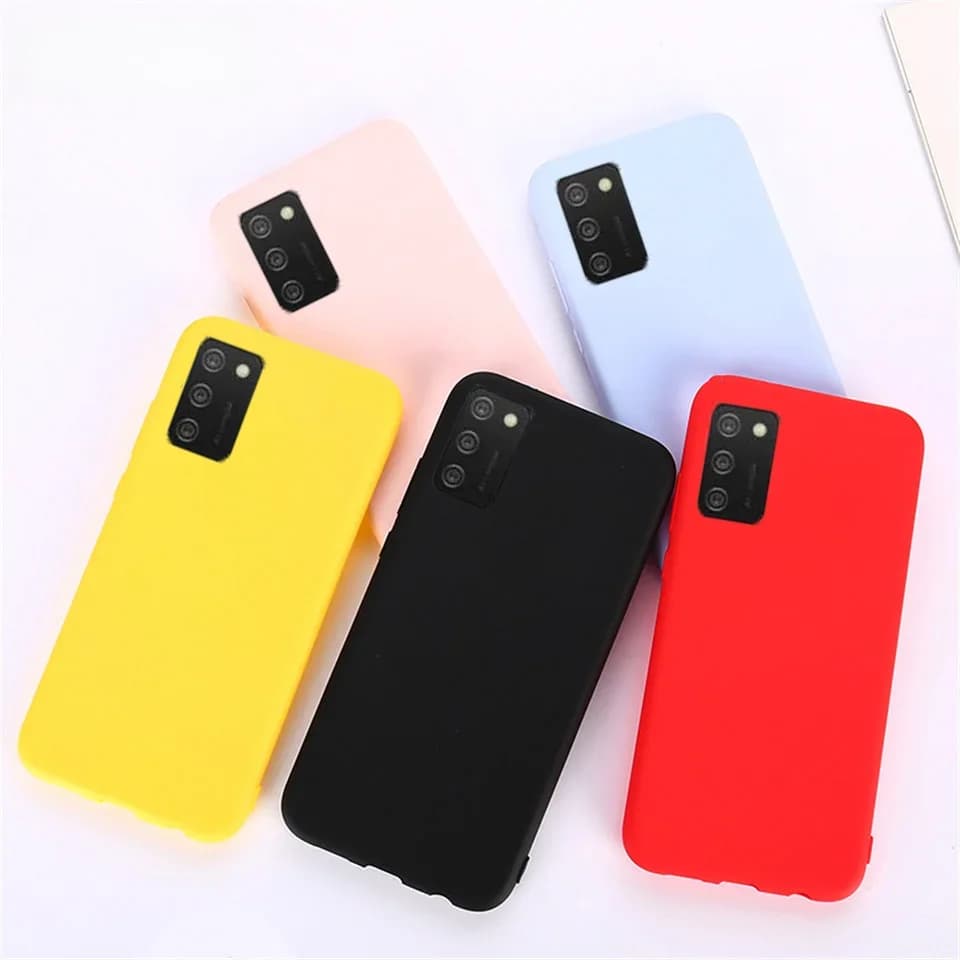 Coque en Silicone de couleur unie bonbon pour Samsung Galaxy A02s SM-A025F Coque mat souple TPU couverture arrière Ultra mince