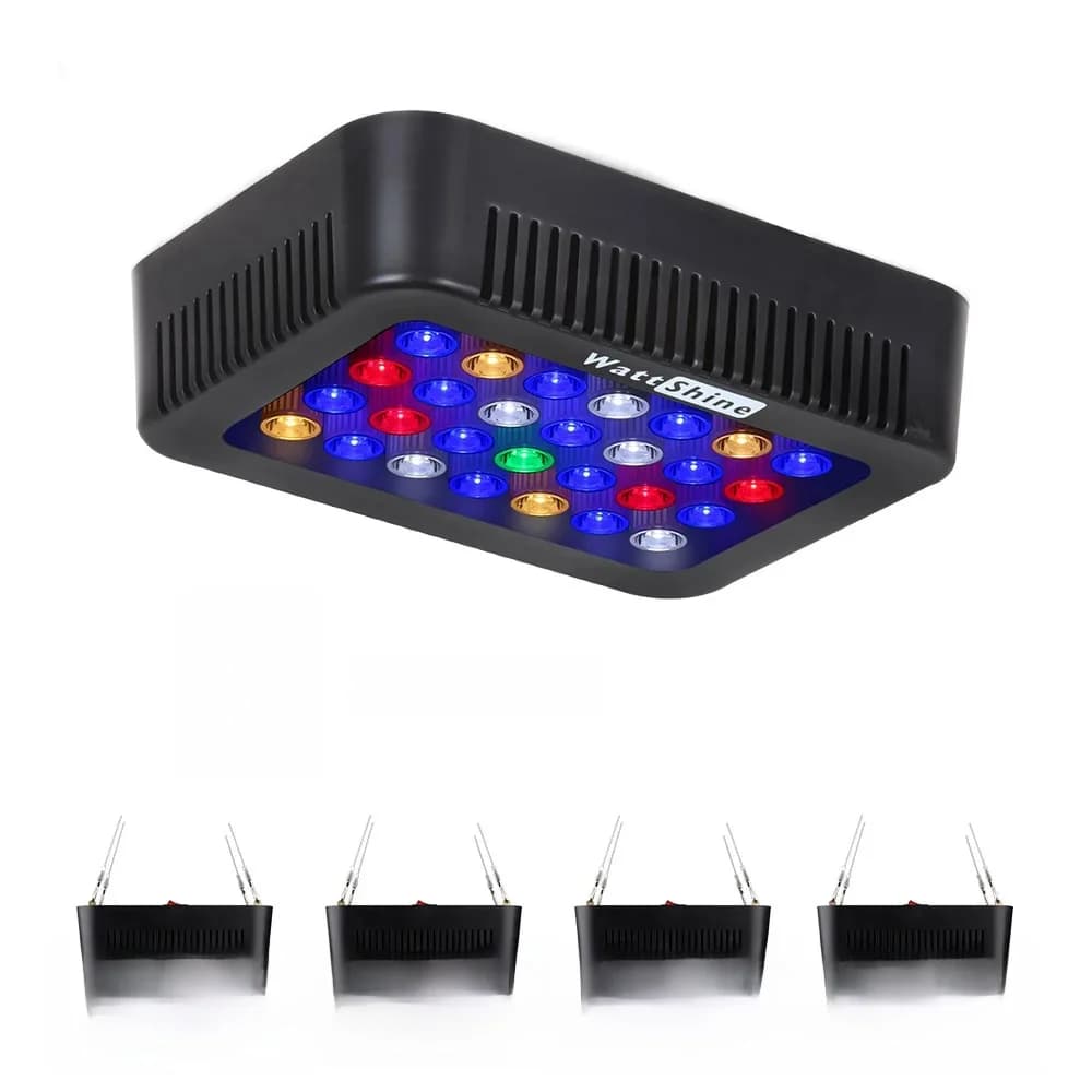 Lumière Led pour Aquarium à intensité variable 140W 180W, variateur de corail pour bol à poissons, récif marin, accessoires d'éclairage pour Aquariums