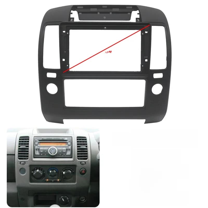 Cadre d'autoradio 9 "pour NAVARA 2006-2012, support de console centrale, remise en état de la voiture, limitation du lecteur, lunette frontale