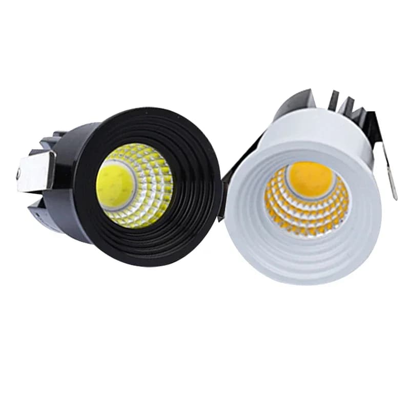 Mini Spot lumineux LED encastrable COB 3W 5W, 220v, lumière à intensité variable, pour décoration de plafond, armoire, vitrine, Loft