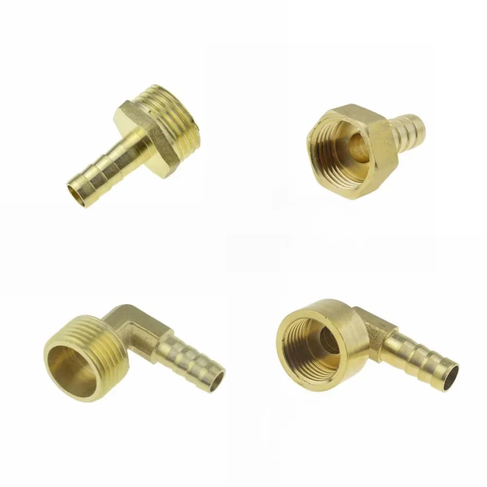 Raccord de tuyau en laiton, 4mm 6mm 8mm 10mm 12mm 19mm, queue de barbe 1/8 1/4 1/2 3/8, connecteur de tuyau d'air et d'eau, adaptateur de coupleur de Joint