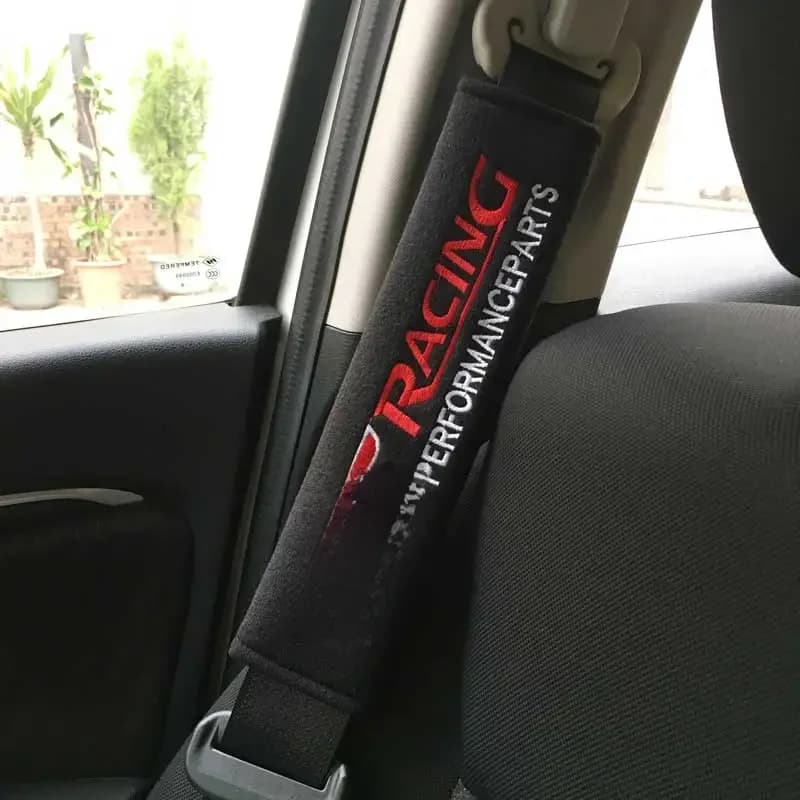 Housse de protection pour ceinture de siège de voiture, 2 pièces, housse de protection pour Logo ST Racing, pour Ford FOCUS 3 Mondeo Fiesta Kuga MK2 MK3, accessoires