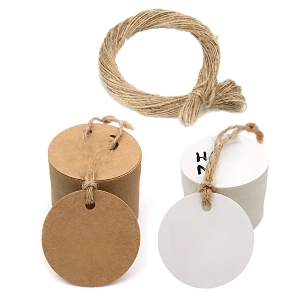 Étiquettes cadeaux en papier kraft faites à la main, décoration de fête de mariage, emballage suspendu, merci de vous avoir convoqué avec nous, attro, 100 pièces