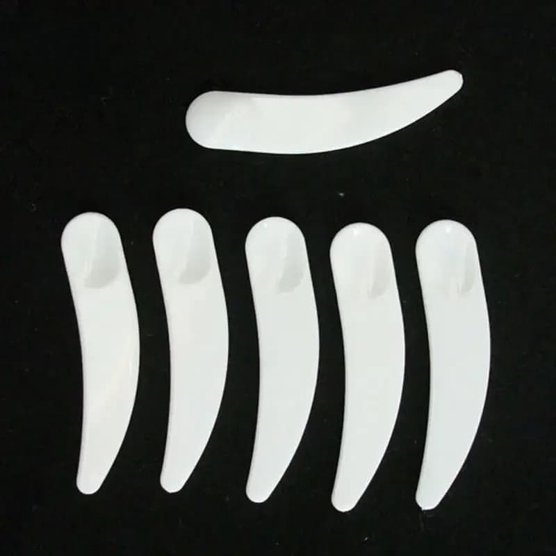 Spatule jetable en plastique pour masque de maquillage, 10/20/50/100 pièces/ensemble, cuillère, masque Facial, bâton, outils de maquillage