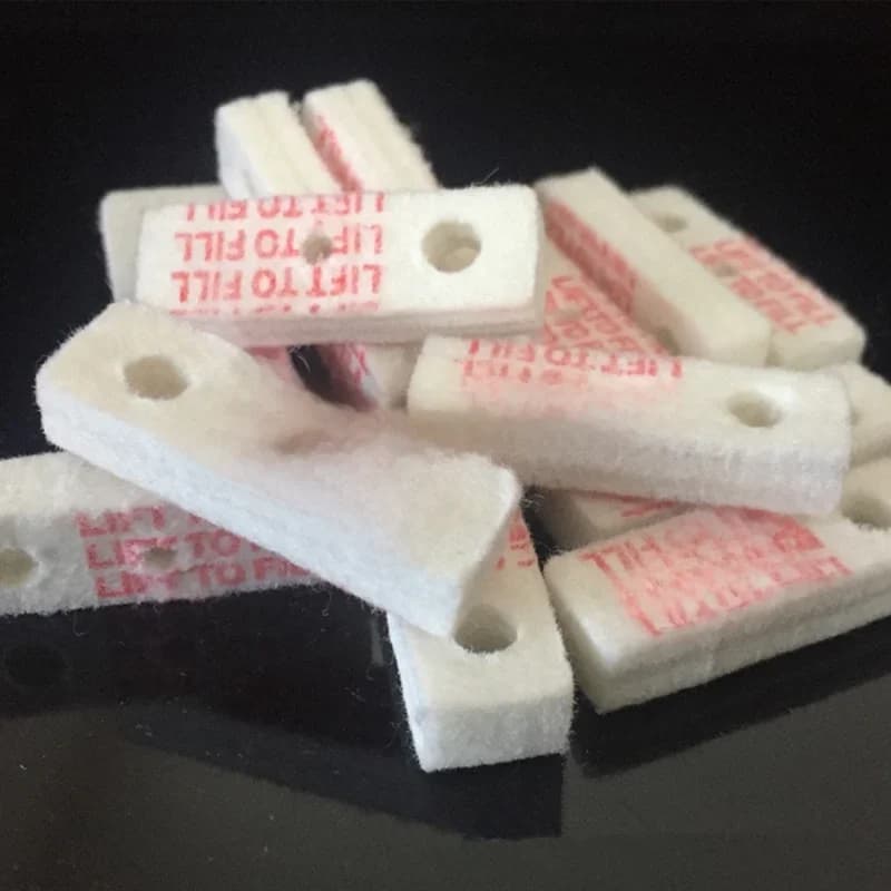 Tampons de coton absorbant l'huile de remplacement universels, 34x11x7mm, fond scellé pour briquet à essence Zippo, accessoire de joint d'étanchéité, 10 pièces
