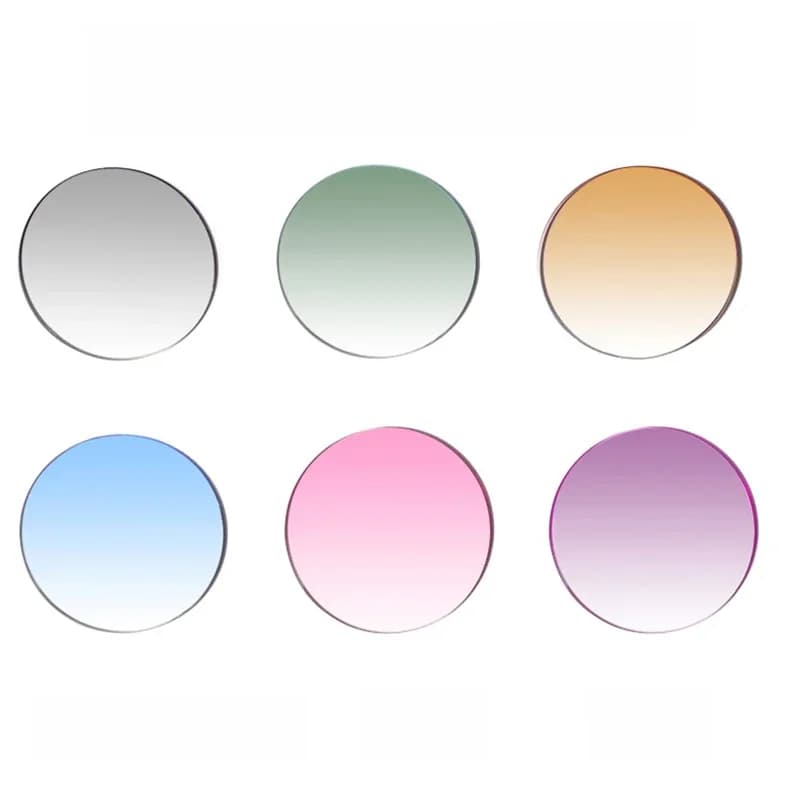 ZIROSAT asphérique teinté couleur MR-8 1.61index lunettes optiques Super résistantes lentilles de Prescription fort Anti réfléchissant pour sans monture