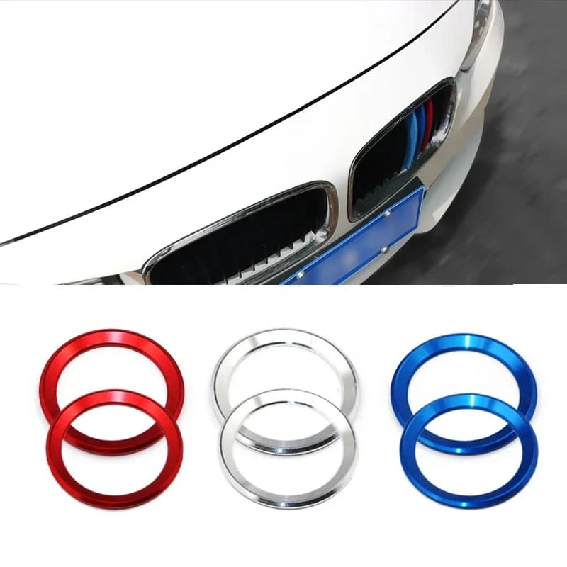 Anneau de logo extérieur de voiture en aluminium chromé, capot avant, insigne de couvercle de coffre, décoration circulaire, emblème pour BMW 3, série 4, M3, figurine E36, E46, E90