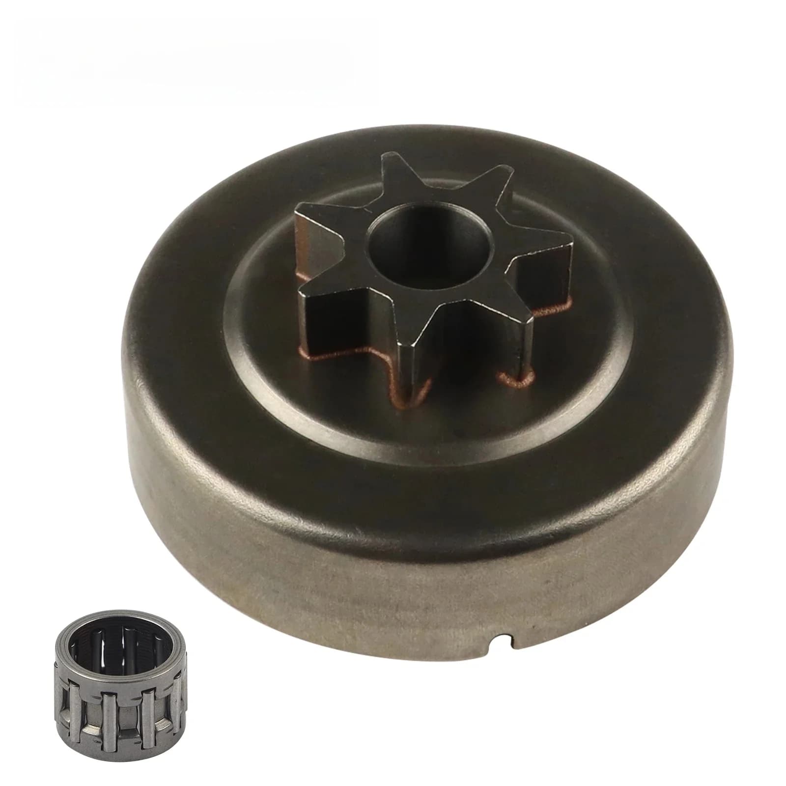 Tambour d'embrayage de pignon de tronçonneuse à 7 dents avec roulement à aiguilles pour Stihl 017 018 019 021 023 025 MS170 MS180 MS190 MS210 MS230 MS250