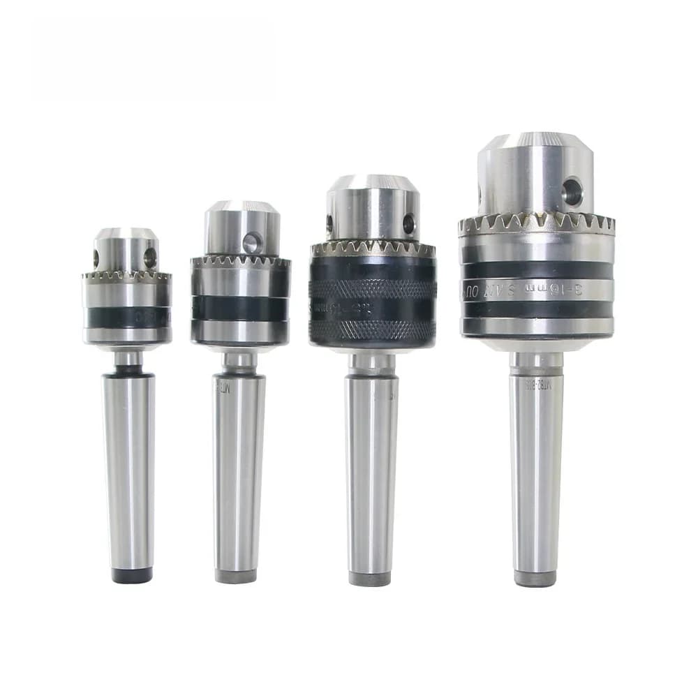 Porte-outil CNC pour perceuse, MT2, MT3, MT4, B10, B12, B16, B18, dos côtelé, tige filetée Morse, mandrin de perceuse, tour d'arbre, M10, M12, M16, 1 jeu