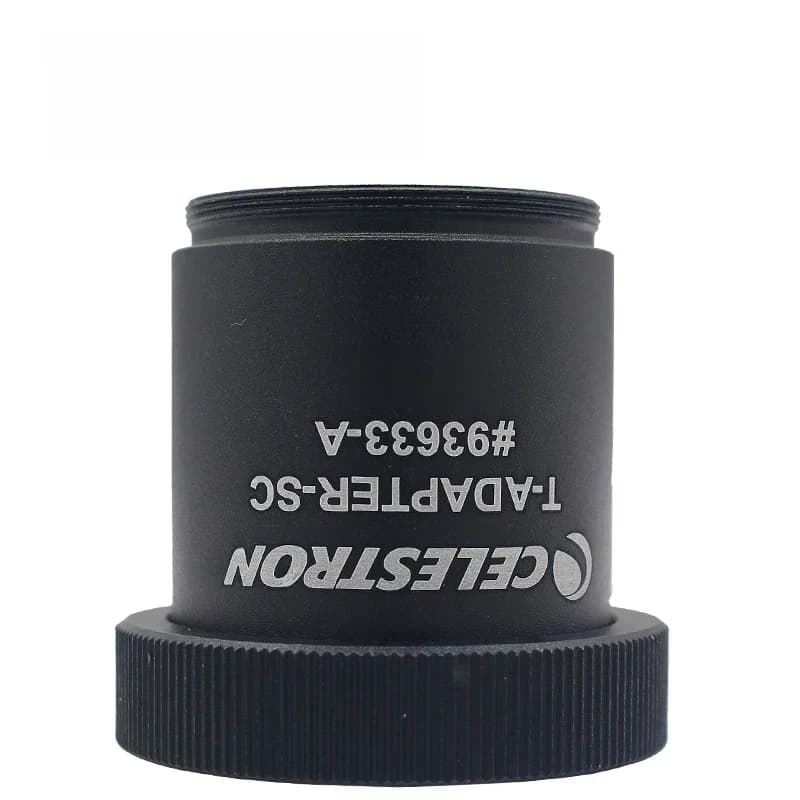 Celestron – adaptateur en T noir avec SCT 5, 6, 8, 9.25, 11, 14, (93633-A)