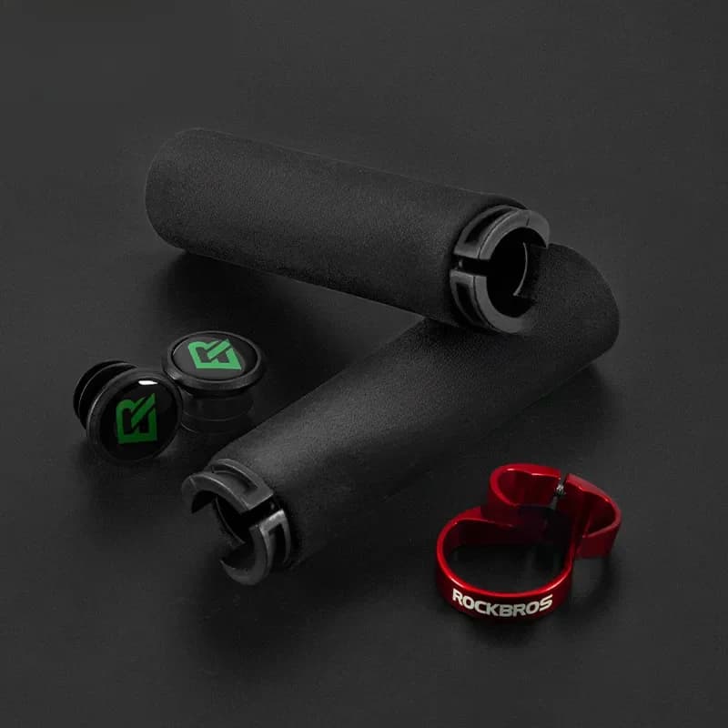 ROCKBROS poignées de cyclisme vtt guidon de vélo anti-dérapant absorbant les chocs poignée de vélo souple Silicone éponge guidon accessoires