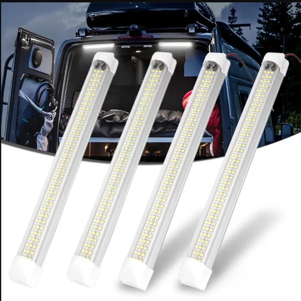 4 lampes LED 12V pour camping-car, caravane, camping, accessoires de camping-car, 72 LED, lampe 12V, éclairage LED pour camping-car, caravane