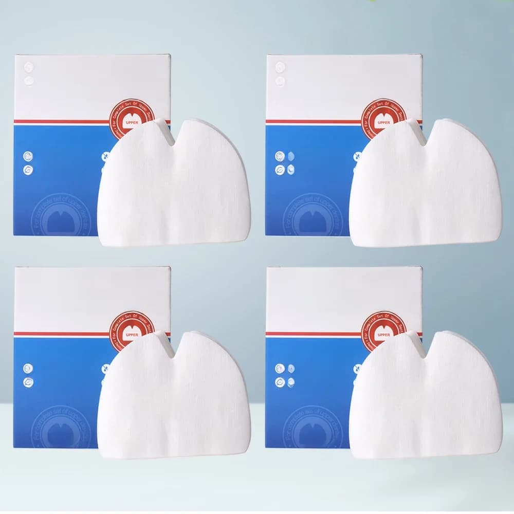 Y-Kelin Coussin adhésif pour prothèses dentaires supérieures 120 tampons (paquet de 4)