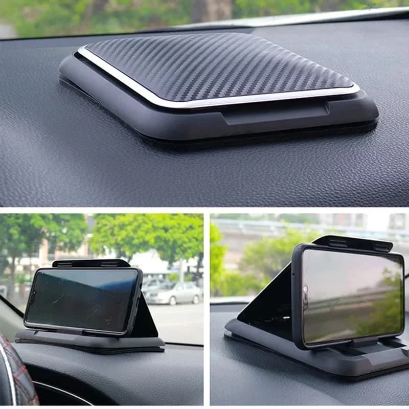 Support universel de téléphone pour tableau de bord de voiture antidérapant en Silicone, ventouse réglable pour Smartphone, Support de téléphone de voiture