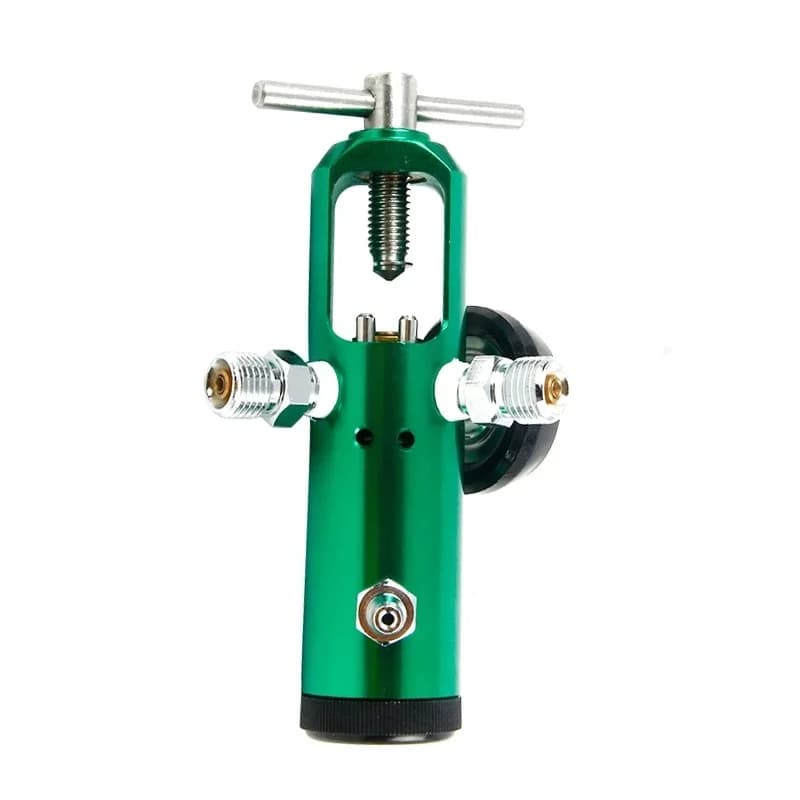 Corps en aluminium léger et anodisé de toutes couleurs avec 2 clapets anti-retour CGA870 Régulateur d'oxygène à broche