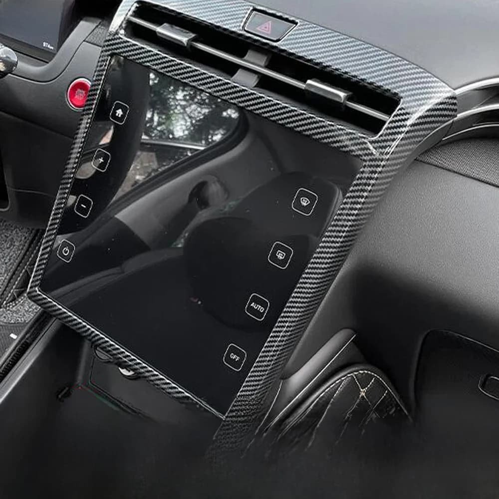 Garniture de couverture de panneau de navigation GPS de console centrale de voiture, fibre de carbone, accessoires intérieurs, Hyundai 4.3, fils, Ntage, 2021, 2022, 2023, 2024