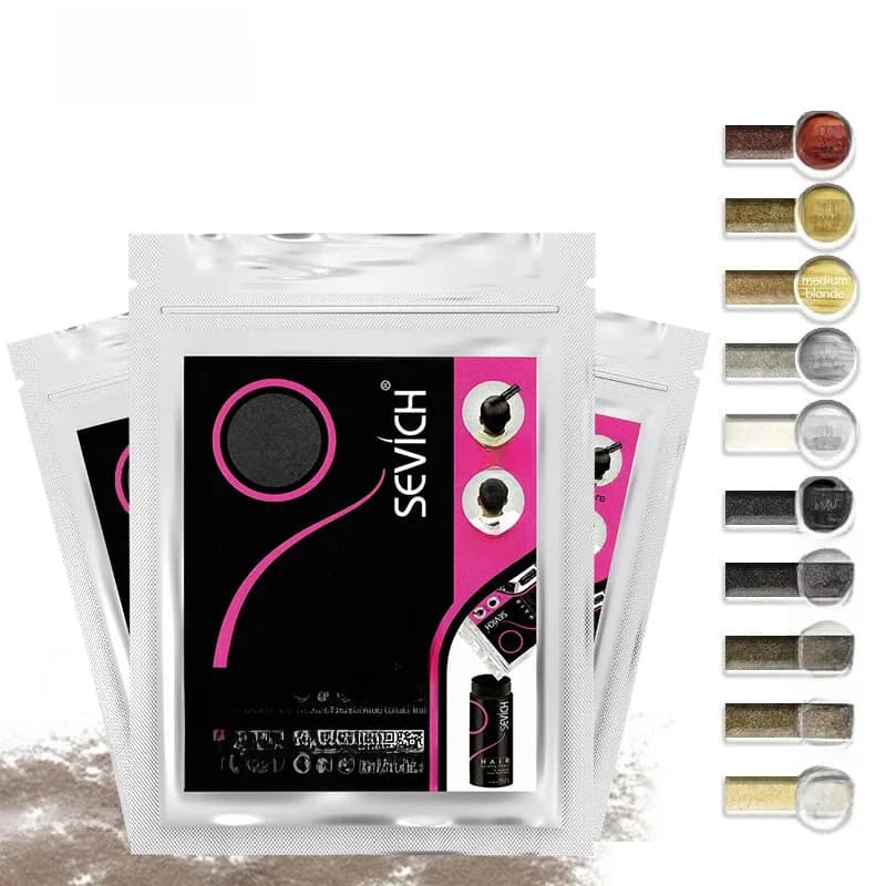 Sevich 100g recharge sacs Extension de cheveux Fiber couverture instantanée cheveux 10 couleurs kératine cheveux construction Fiber poudre livraison directe