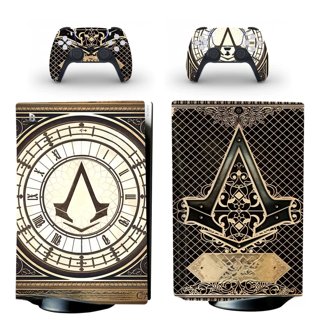Nouveau Autocollant de peau de disque Standard PS5 pour Console et 2 contrôleurs peau de disque PS5 vinyle