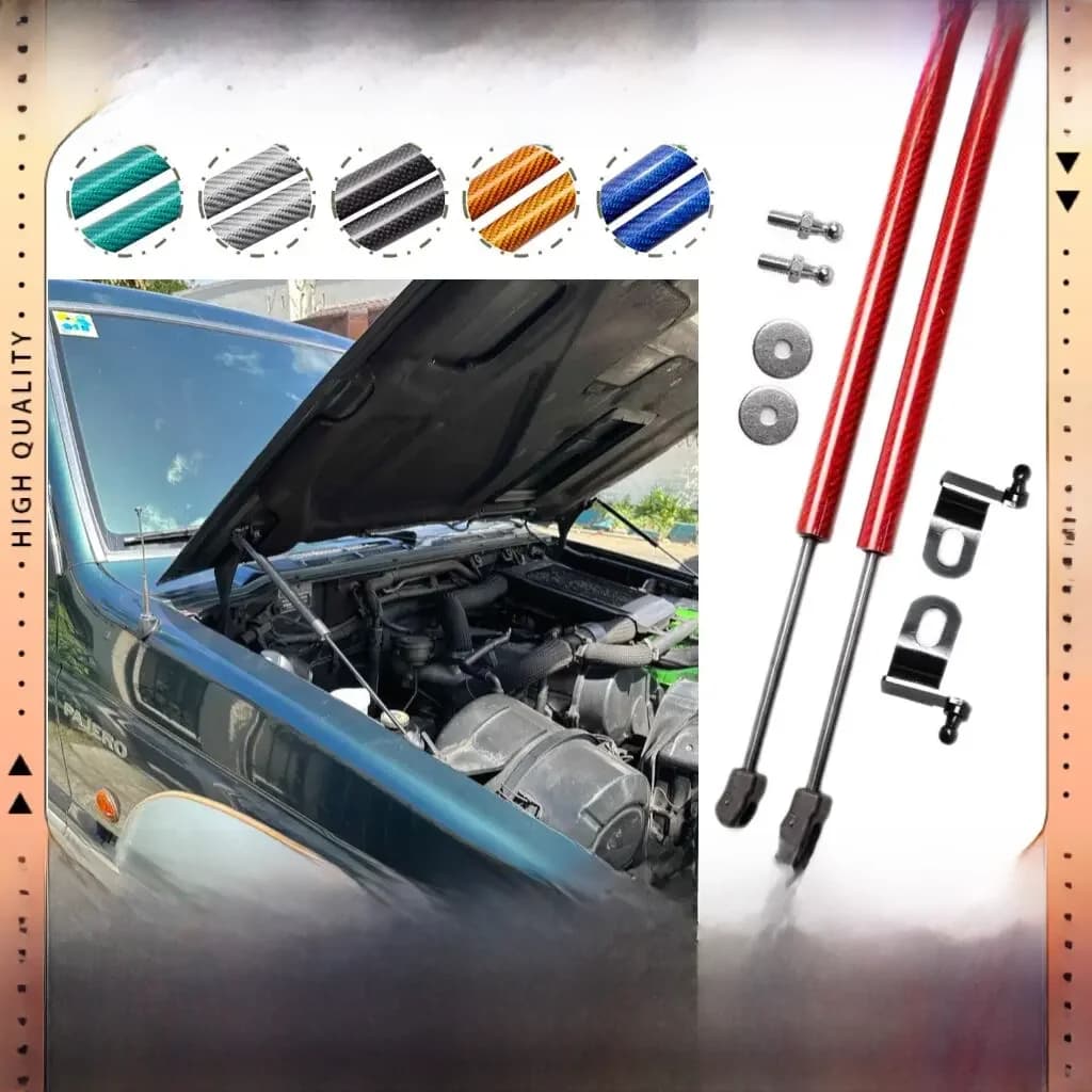 Amortisseurs de capot pour Mitsubishi Pajero, Montero, Shogun, 2nd support de levage de capot, vérins, tiges de piston, chaux, 1991-1999