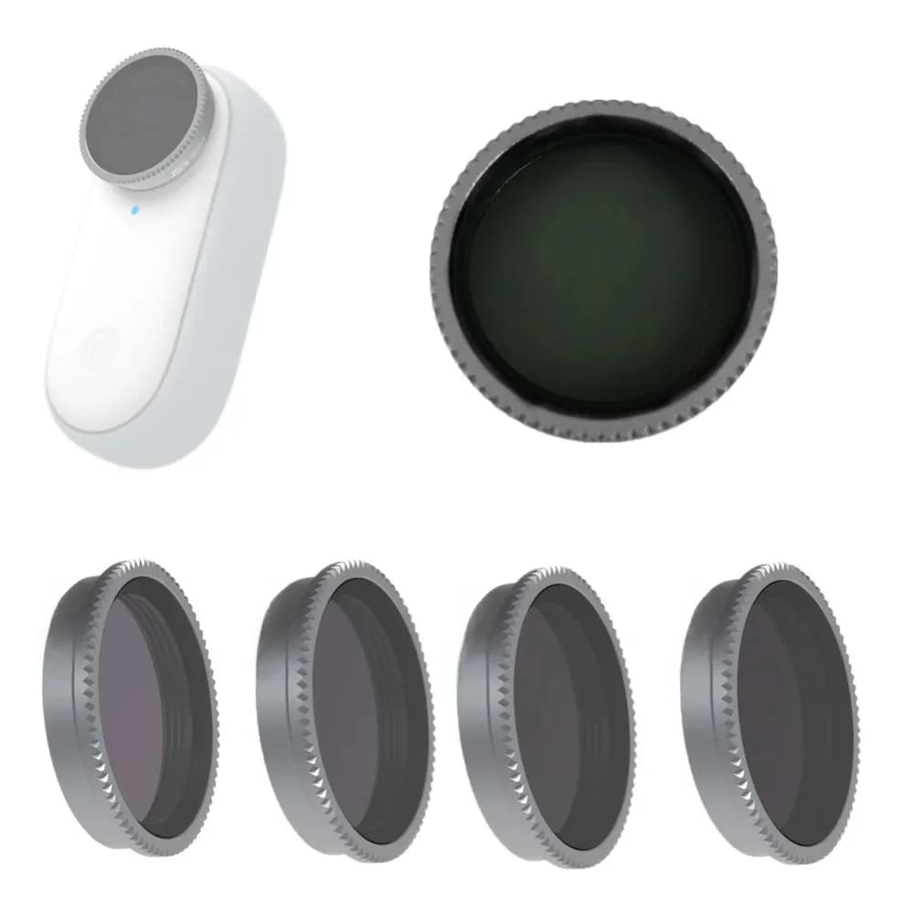 Verre ND4 ND8 ND16 ND32 ND64 ND, filtre d'objectif, protecteur de densité neutre pour caméra d'action Insta360 GO 2 GO2 GO3