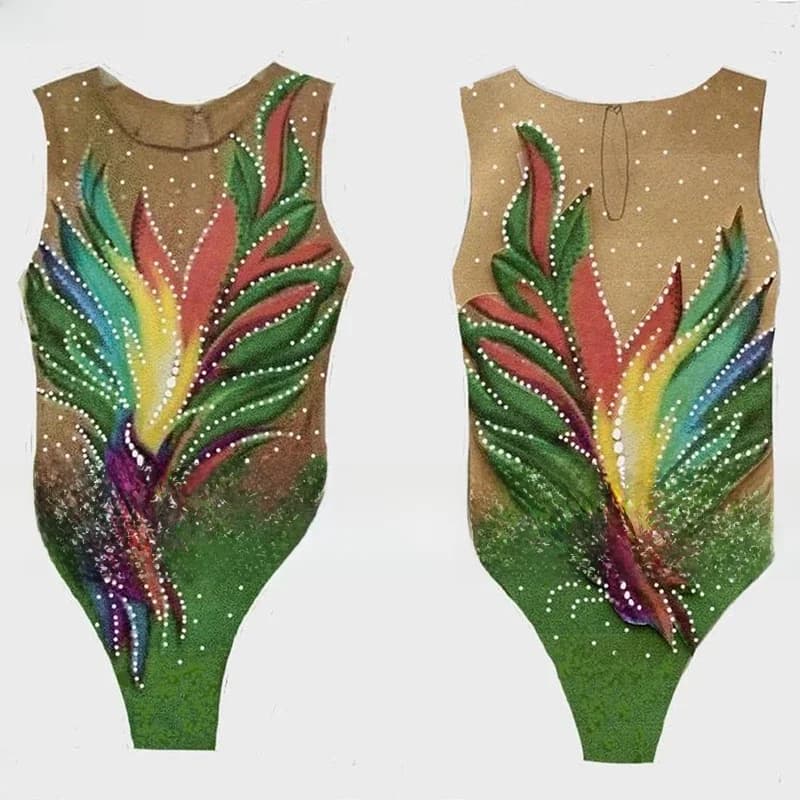 LIUHUO – maillot de bain synchronisé pour filles, vêtements de Performance pour femmes, BD1219